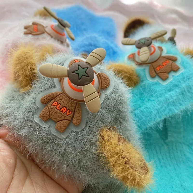 Pet\'s New Winter Cartoon Cute Warm Knitted Hat Puppy Accessories Dog Birthday Dog Accessories for Small Dog Hat Caps