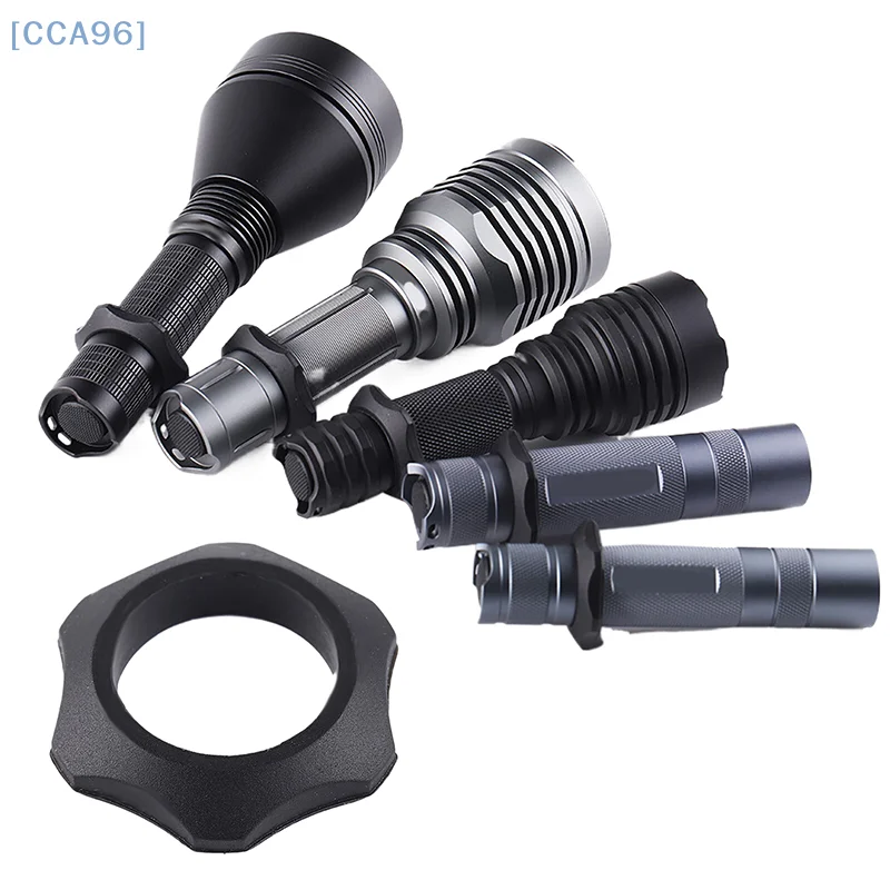 1Pcs Flashlight Ring Grip Anti-slip Finger Ringsilicone Tactical Ring For Flashlight Adapter Holder Tactical Accessories