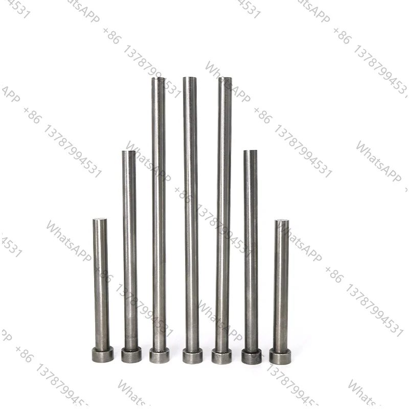 50pcs 65mn Mould Manufacturing 6 to 15mm Tip 1.5/2/2.5/3/3.5/4/4.5/5/5.5/6/7/8/9/10mm Shank Straight Ejector Pins 150mm Length