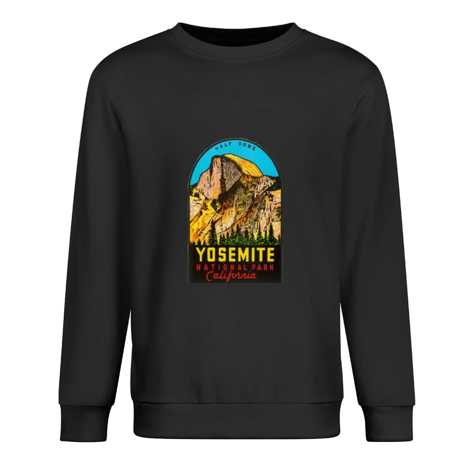 

Yosemite National Park Half Dome Vintage Travel Decal/Sticker Pullover autumn jacket men clothes for men fashion men sweatshirt