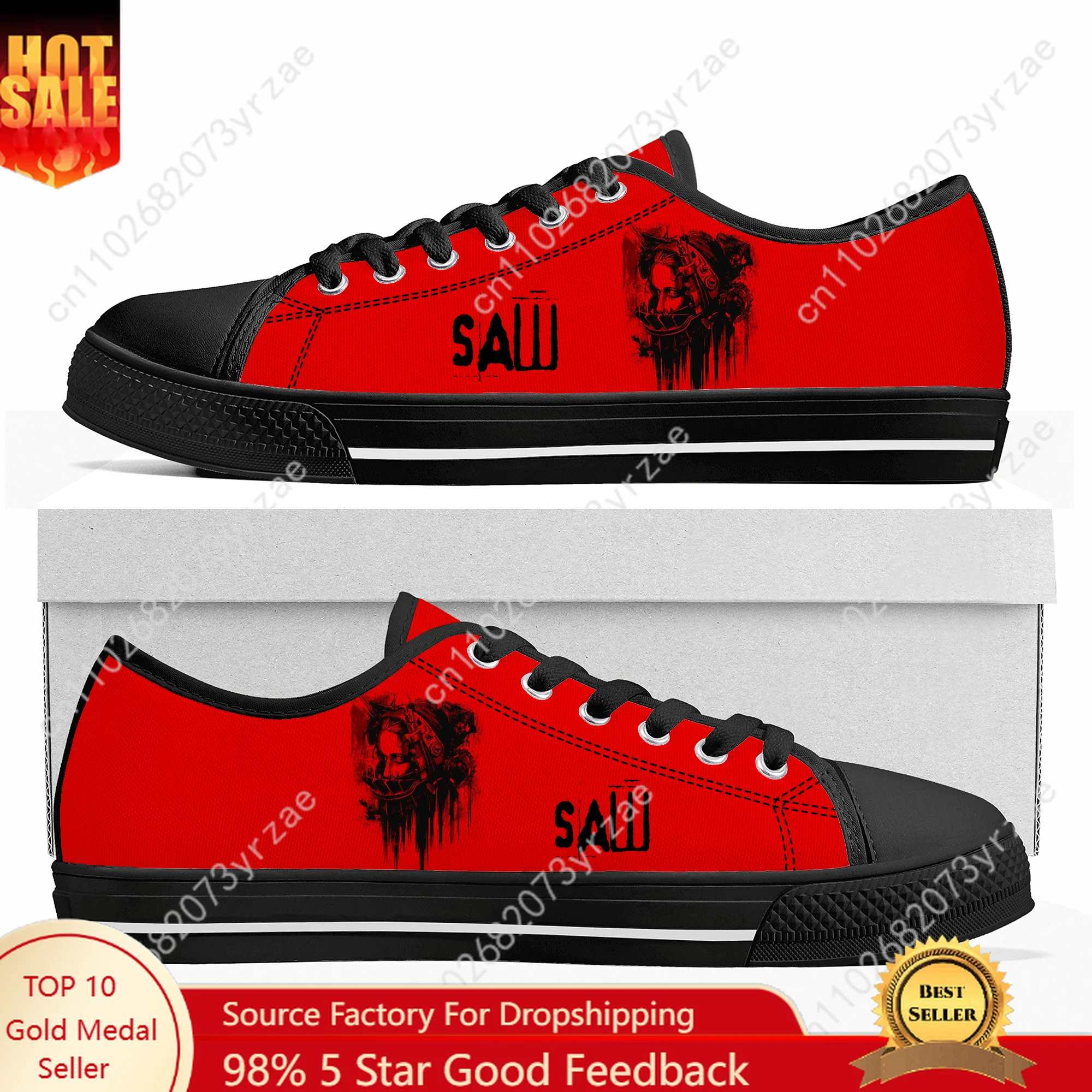 

Saw Low Top High Quality Sneakers Mens Womens Teenager Canvas Sneaker Casual Fashion Personalized Pattern Shoe Custom Made Shoes