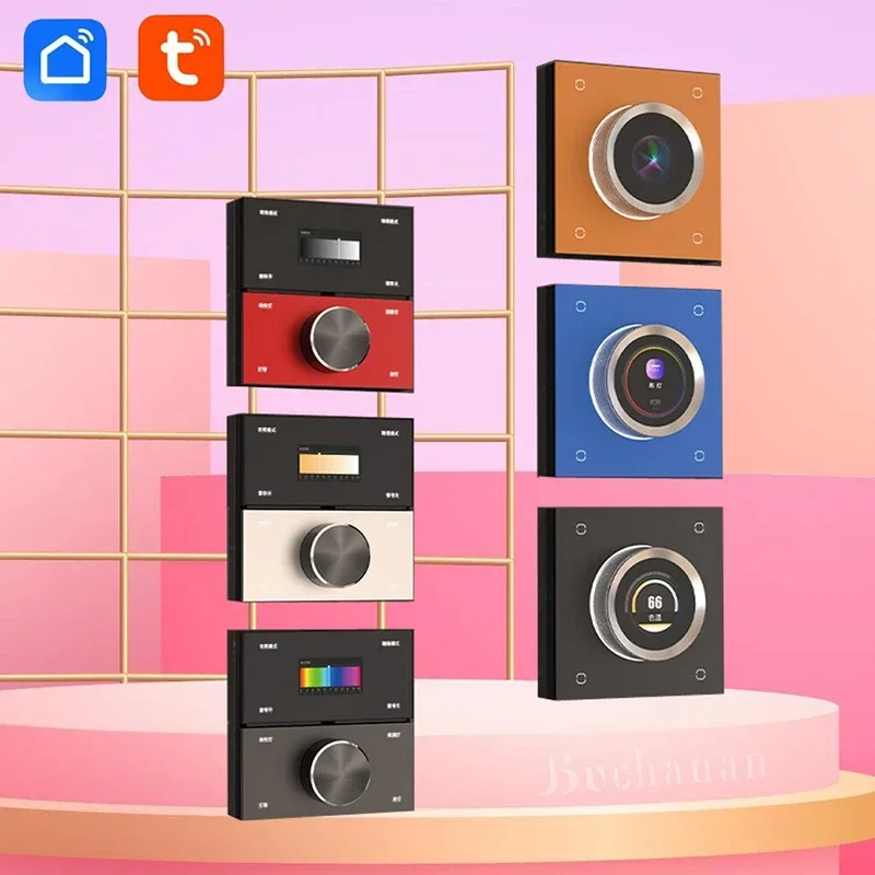 

Tuya Smart Life Zigbee Dimming Switch 4 WAY 8 WAY Scene Switch LED Switch 100 Languages Center Voice Control Smart Home