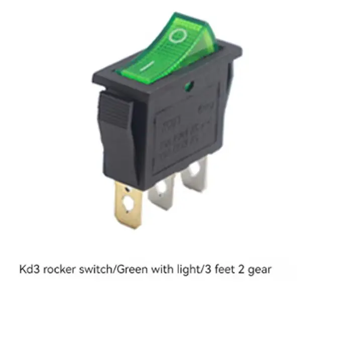 【2PCS】KCD3 Rocker Switch ON-OFF ON-OFF-ON 2 Position 3Pins Electrical equipment With Light Power Switch 16A 250V / 20A 125V AC
