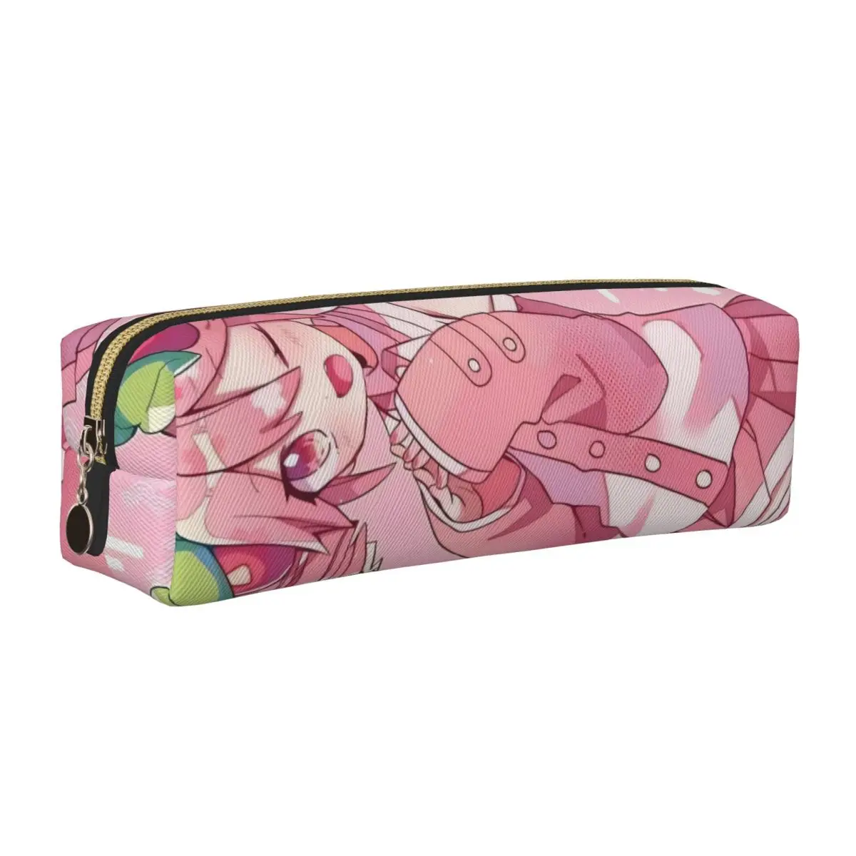 

Классический розовый пенал Kasane Teto, пеналы, держатель для ручек для девочек и мальчиков, большая сумка для хранения, школьные принадлежности, аксессуары на молнии