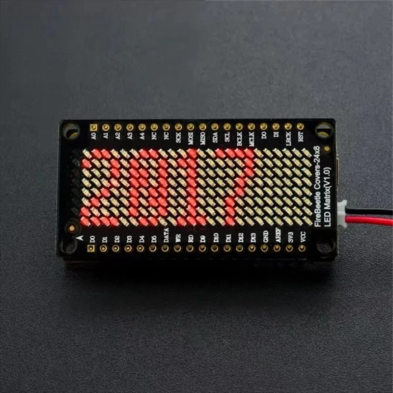 24×8 LED Dot Matrix Display Module Red Color LED Matrix Screen Electronic DIY Hardware Replacement Spare Parts