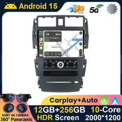 Android 15 Carplay Auto For Nissan Teana J31 230JK SM5 2003 2004 2005 2006 2007 2008 Autoradio Car Play Multimedia GPS Stereo BT
