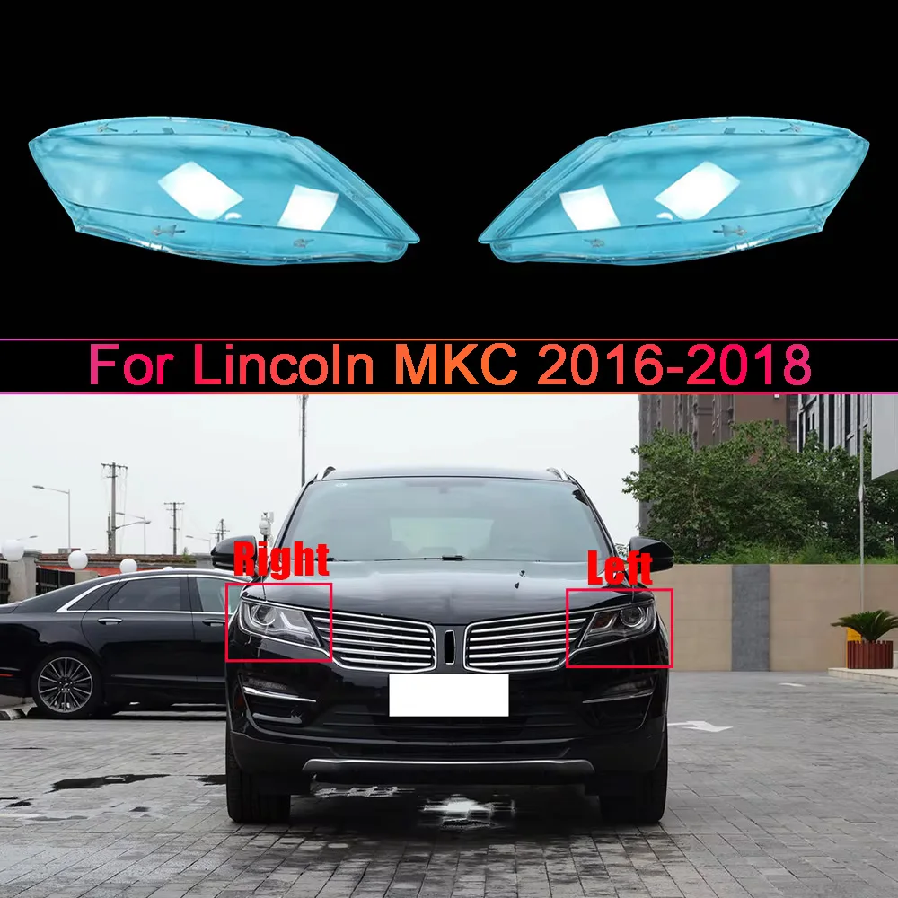 Headlight Transparent Lens For Lincoln 2016-2018 MKC Car Front Headlight Cover Lampshade Lampcover Head Lamp light Covers Shell