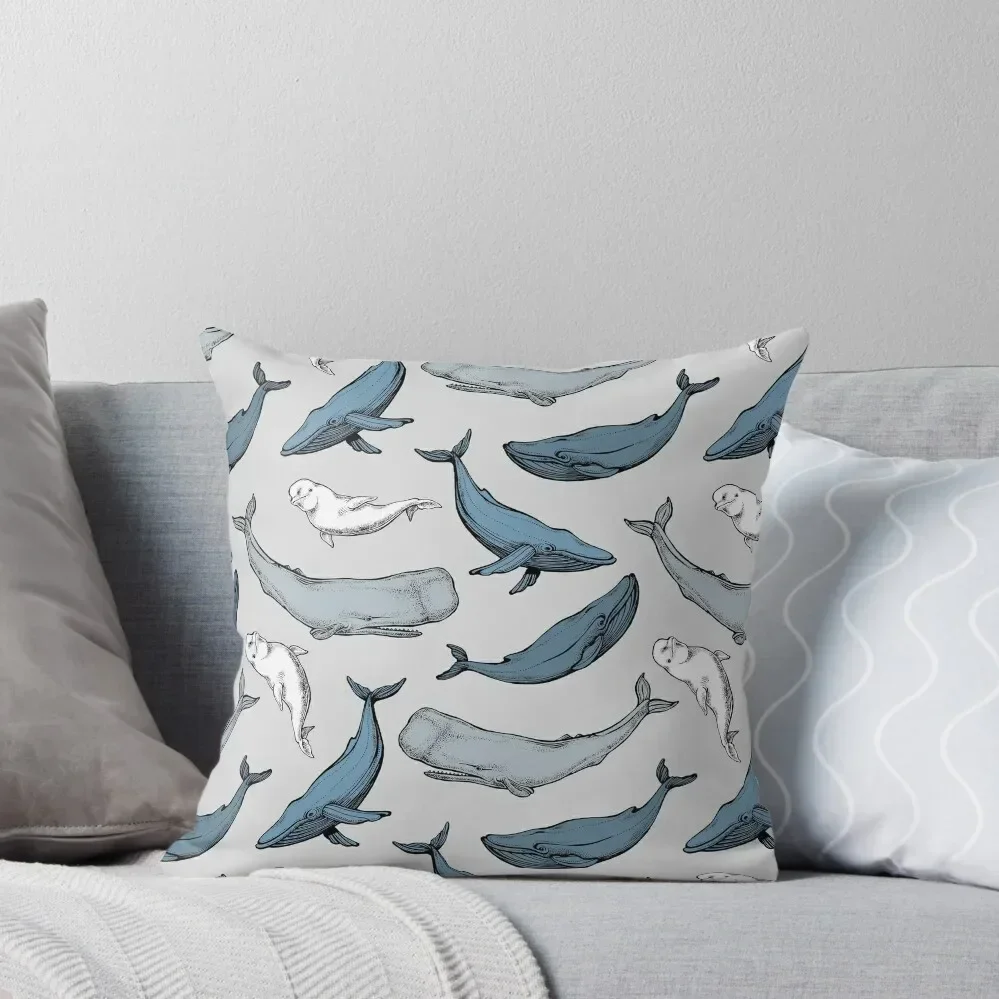 Whales are everywhere Throw Pillow Throw Pillow Covers sleeping pillows bed pillows pillow