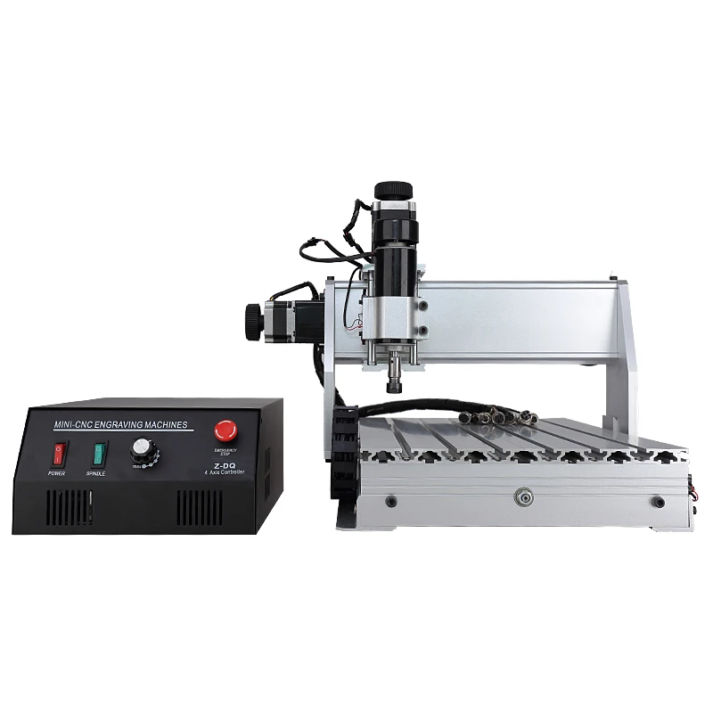 DIY CNC Router 3040 router 4 Axis milling engraver with 500W Spindle Wood Engraving Machine