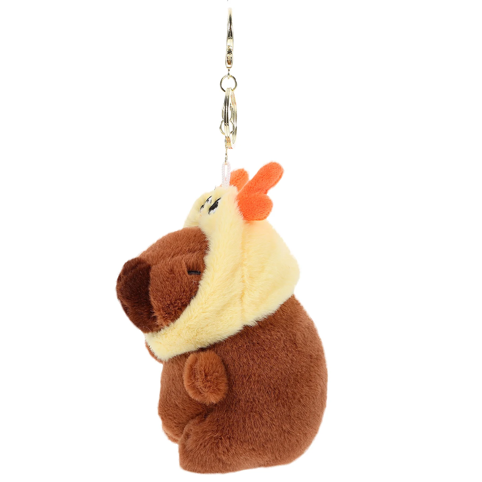 Capybara Keychain Plush Keyring Adorable Bag Pendant with Backpack Pp Rings