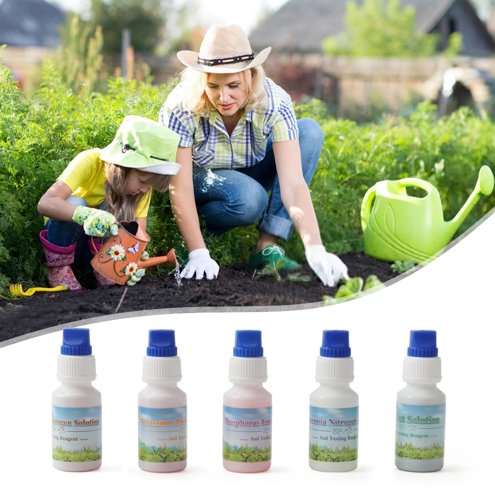 4 w 1 PH gleby amoniak azot fosfor i potas testowy kroplówka gleby zestaw do badania płodności rolniczej dla gospodarstwa ogrodowego