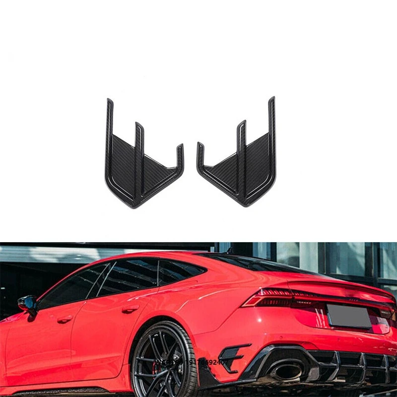 

High Quality Carbon Fibre RS7 Rear Bumper Trim Vents forAudi RS7 Type 4K8 Sportback 4-Door 2019- 2021