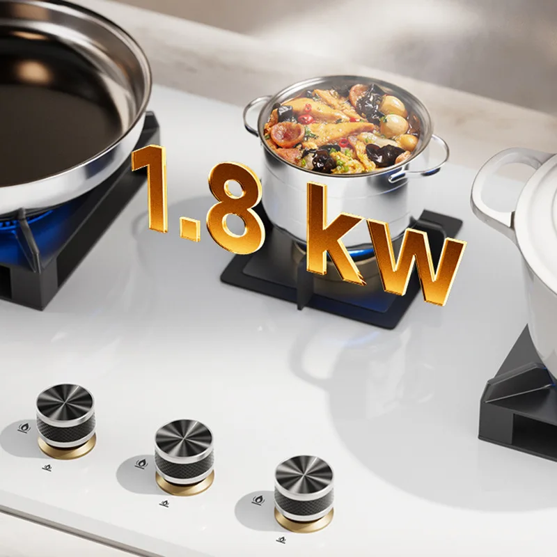 موقد ثلاثي الشعلات 90 سم مع أربعة شعلات غاز البترول المسال/موقد غاز طبيعي مع مؤقت