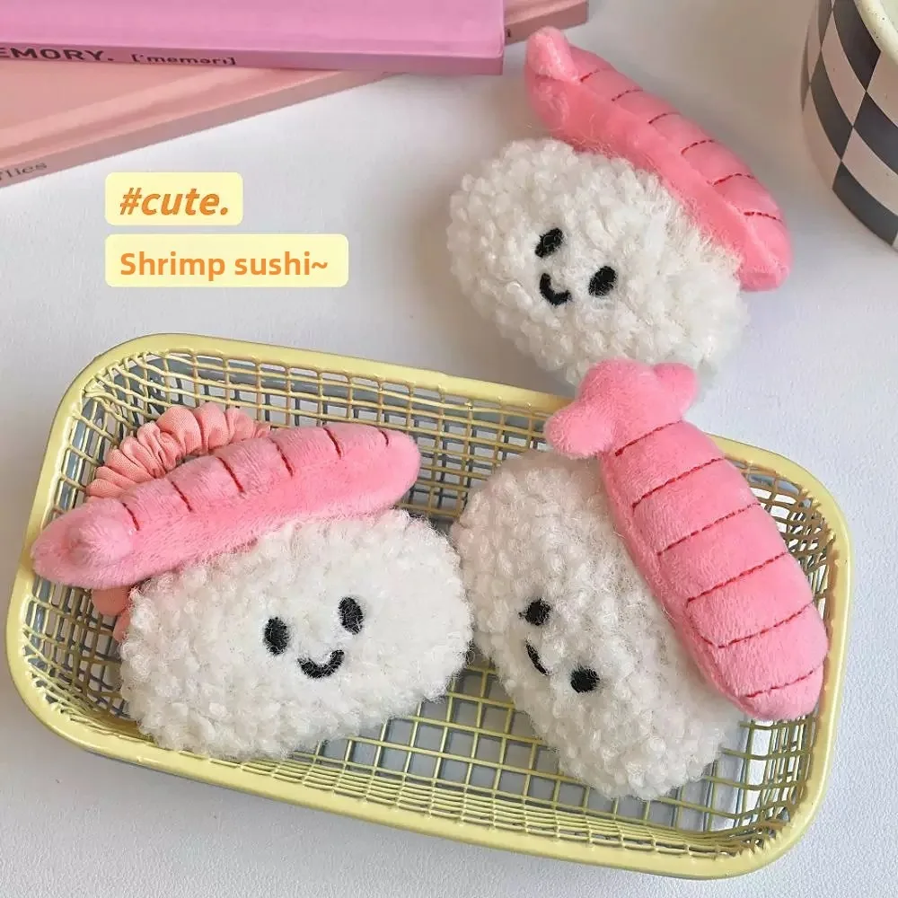 Süßer Garnelen-Sushi-Anhänger Plüsch Niedlicher Taschenanhänger Mädchenherz Freundin Cartoon Schlüsselanhänger Kleines Geschenk Puppe