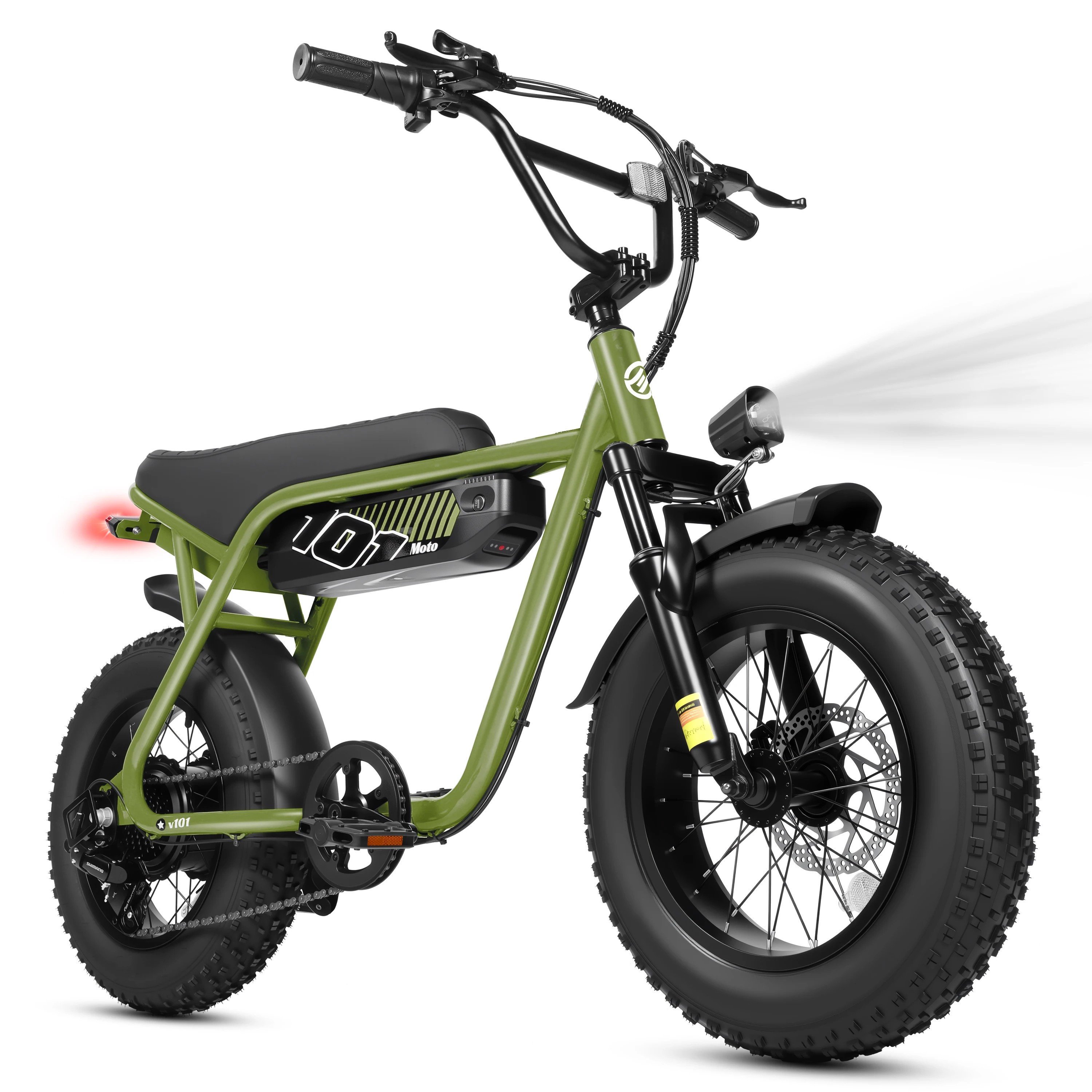 ESKUTE V101 Electric Dirt Bike,16'x4.0 Fat Tire Ebike,Electric Dirt Bike, 28mph, E Bike UL2849, 1 Year Warranty image 4