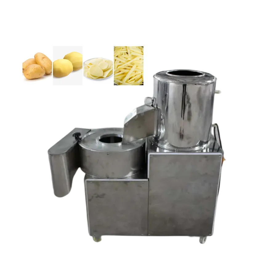 

Potato Chips Automatic Peeling Slicer Machine Potato Chip Cutting Machine HJ-SPJX006 Vegetable Shredder
