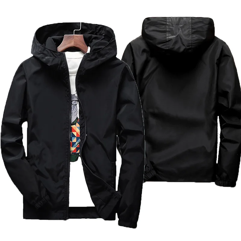 New Outdoor Hiking Jackets Waterproof Hooded Windbreaker Coat Men Autumn Casual Fishing Tactics Military Jackets 7XL