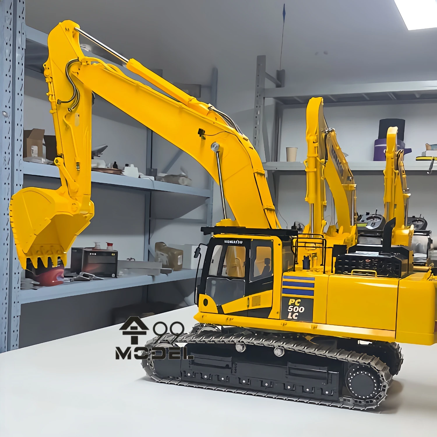 Hydraulic Excavator PC500 1/12 Hydraulic RC Excavator Metal Model RTR Heavy Engineering Machinery Crawler Excavator Model Toy