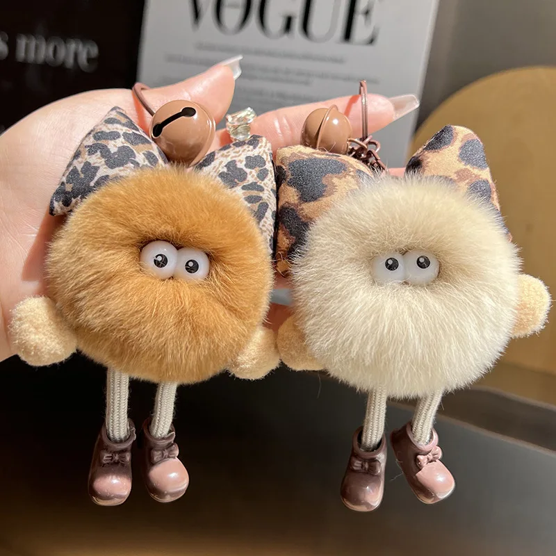 

Cute Little Coal Ball Bag Pendant Backpack Exquisite Doll Hanging Decoration Cartoon Doll Car Keychain