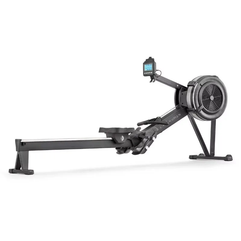 YTYIN Indoor Rowing Machine Foldable Steel Air Rower With LCD And Lithium Battery Low Air Resistance For Comfortable Wor