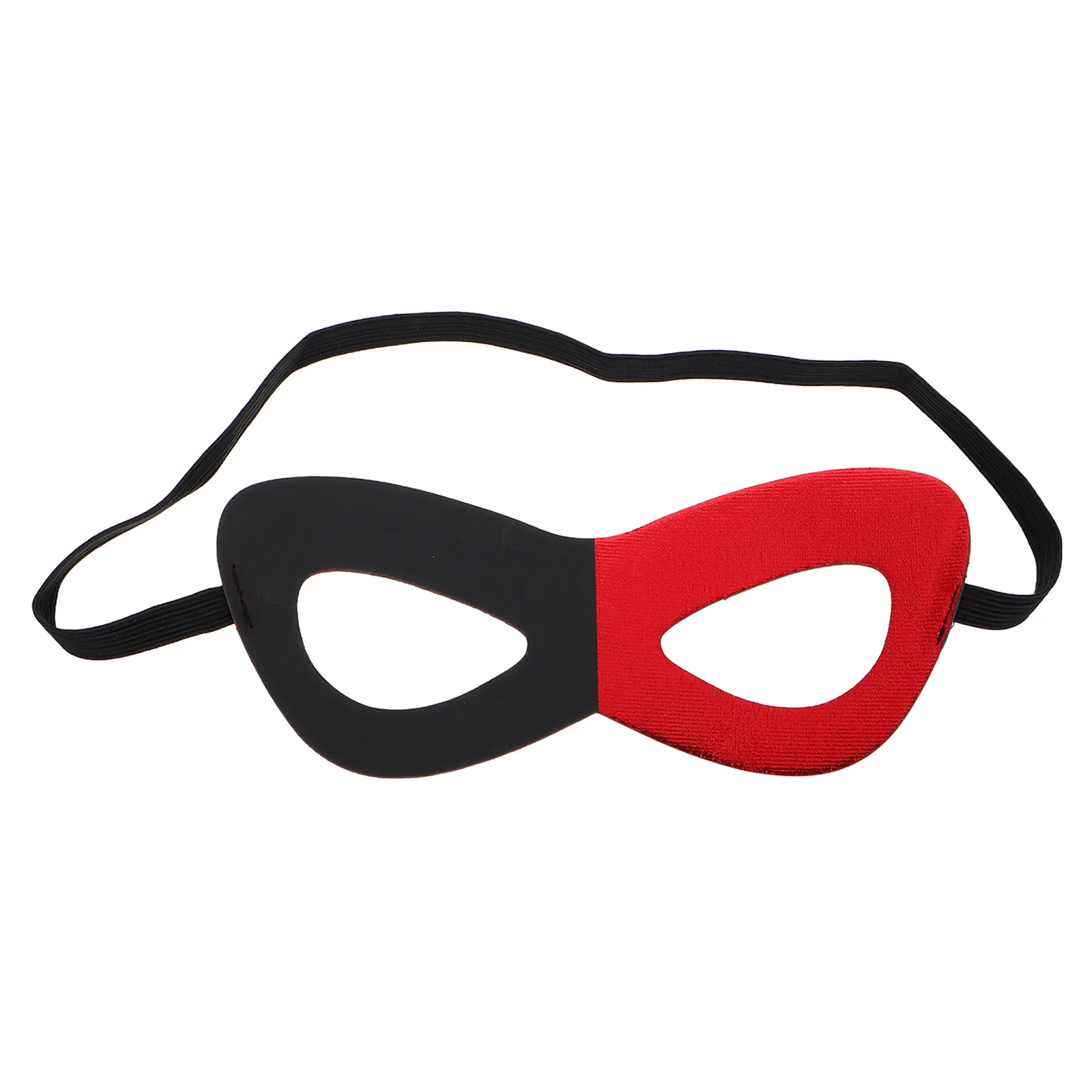 

Маска клоуна для Хэллоуина, черный, красный, половина лица, маскарад, косплей, сценическое представление, уникальный дизайн, загадочный жуткий вид