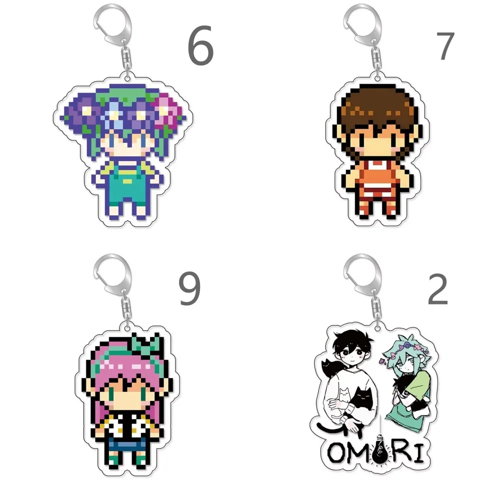 6CM Anime Omori Acrylic Keychain Stand Model Cosplay Characters Ornament Accessories Good Gift