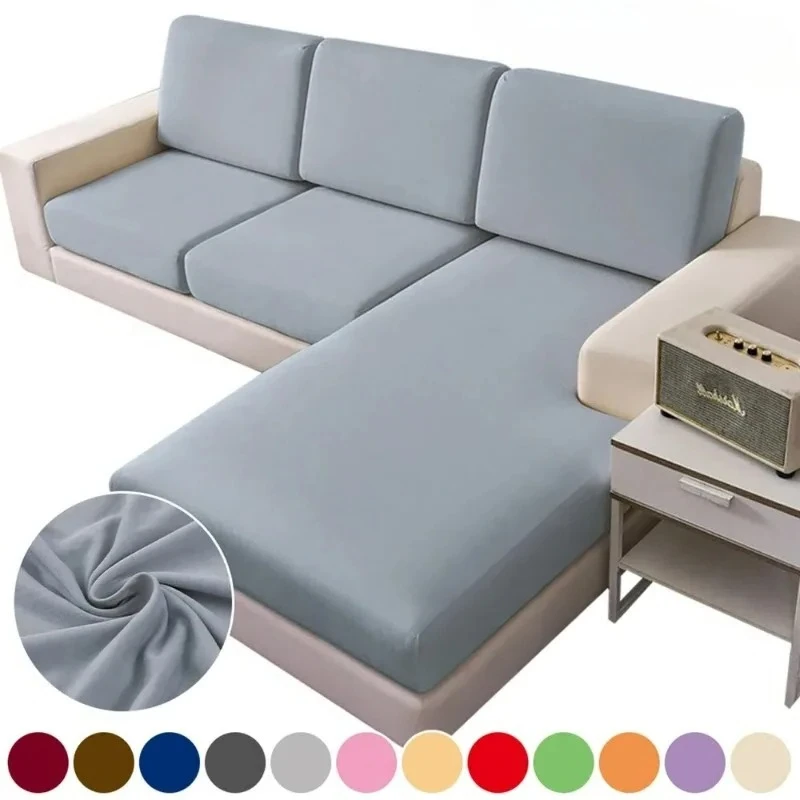 Elastic Sofa Seat Cushion Cover Sofa Cover for Living Room Removable Washable L Shape Corner Spandex Polyester Couch Protector