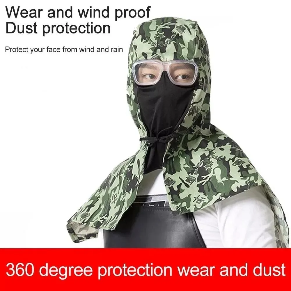 New Full Protective Welding Hood Washable Sun Protection Welding Lens Dustproof Outdoor Welding Neck Cover