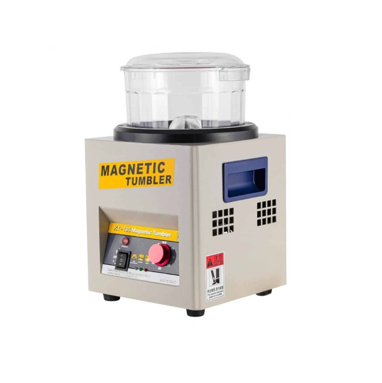 Stainless Steel electric Jewelers Polishing Burnishing Machine Tumblers Magnetic Vibratory Machine