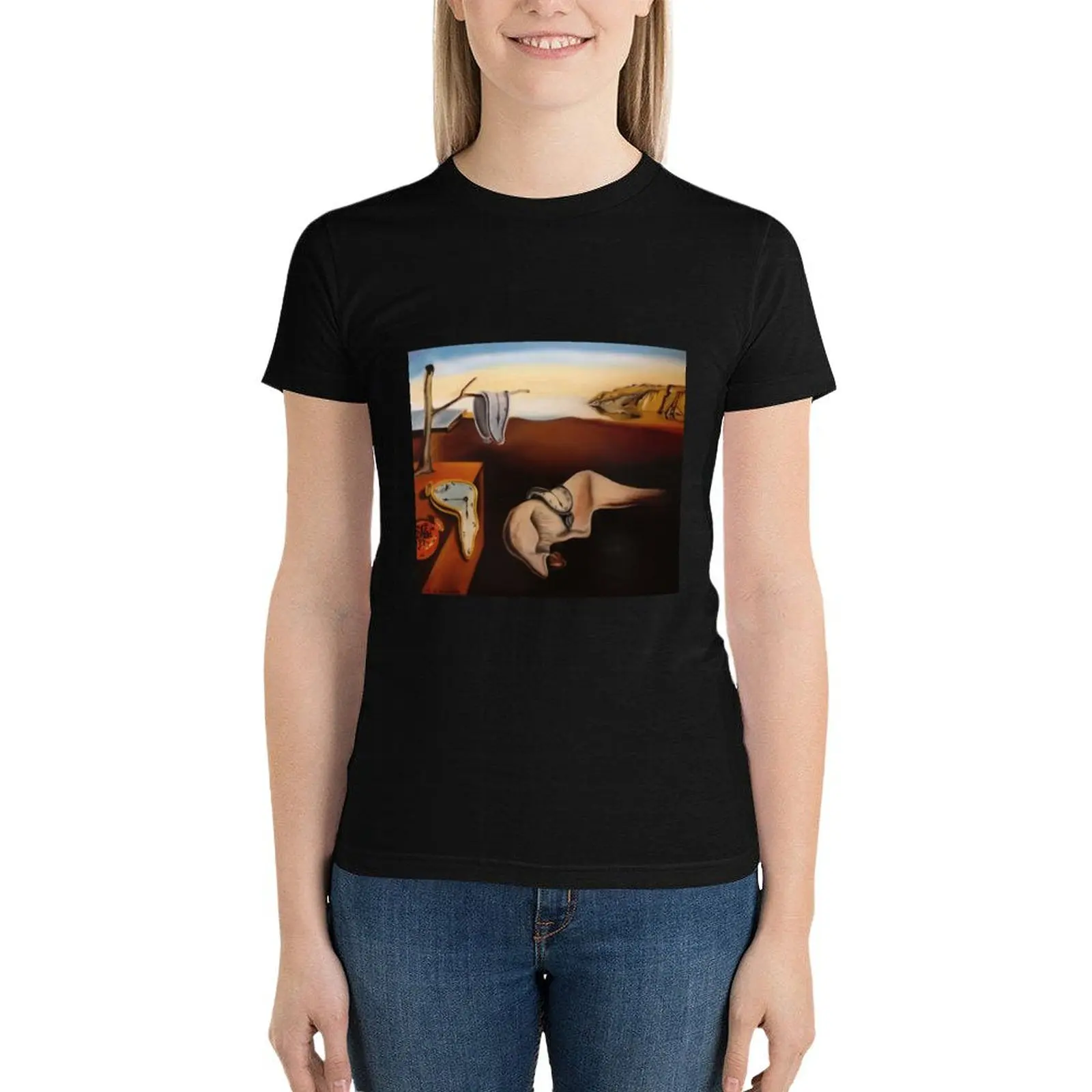 Art Heaux: Dali's Persistence of Memory T-Shirt summer tops shirts graphic tees t-shirt dress for Women graphic