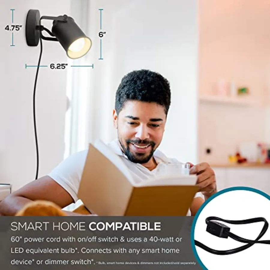 Modern Multipurpose Spotlight Desk or Wall Mount Accent Lamp 6