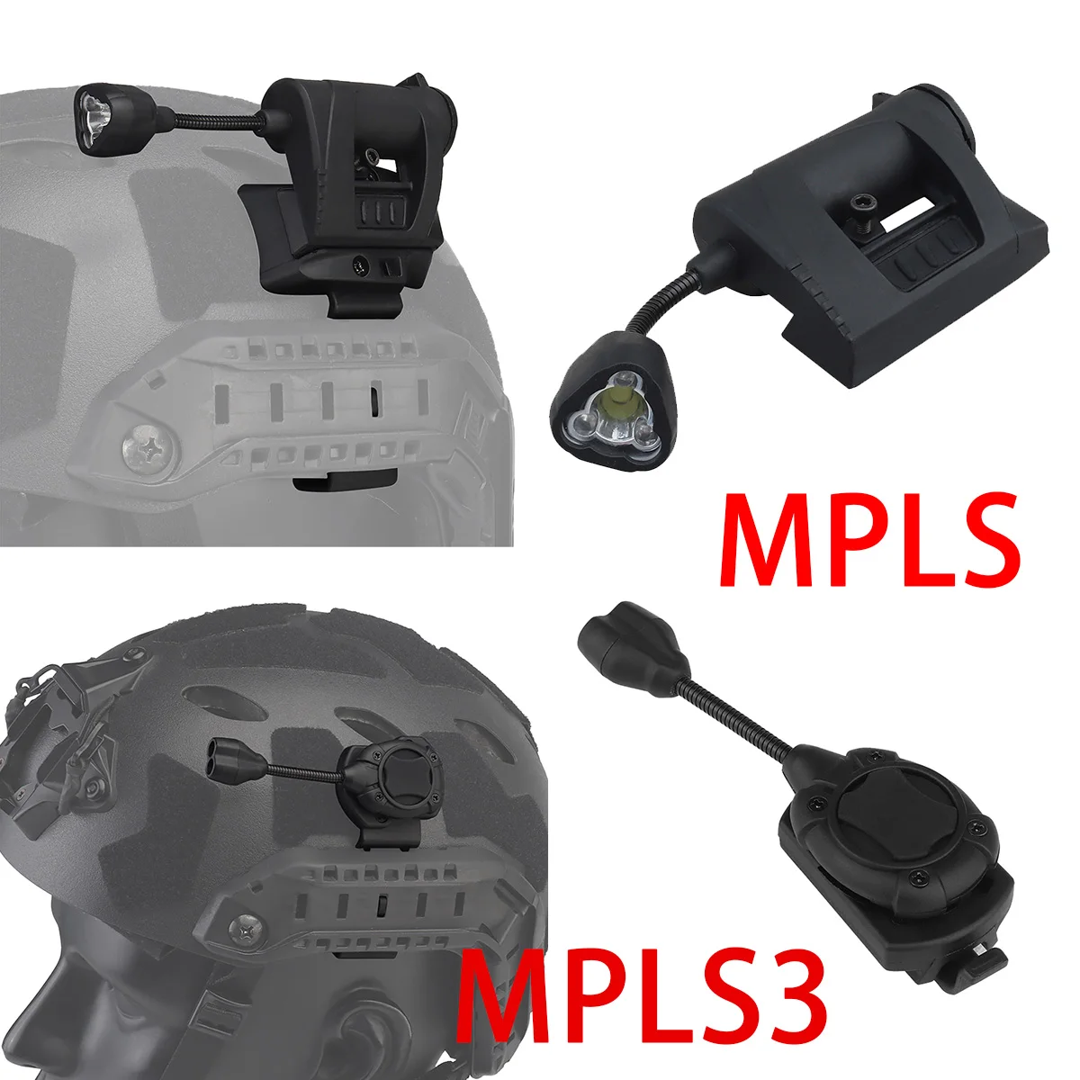 

MPLS Helmet Light MPLS3 Charge MPLS 4 Mode Green Red IR Tactical LED Lamp Energy Saving Hunting Airsoft FAST Helmet Flashlight