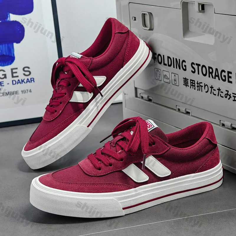 Męskie płócienne buty letnie oddychające modne szyte krzyżowe wiązane vintage codzienne wygodne antypoślizgowe wulkanizowane buty outdoorowe