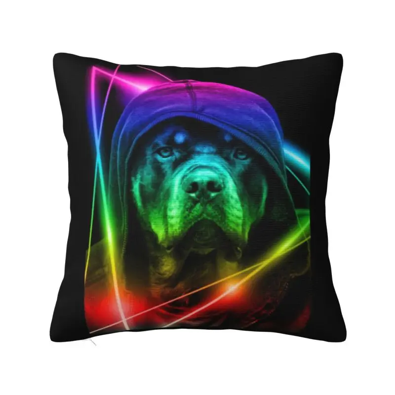 Cool Rottweiler Dog Luxury Throw Pillow Cover Bedroom Decoration Animal Puppy Cushions for Sofa