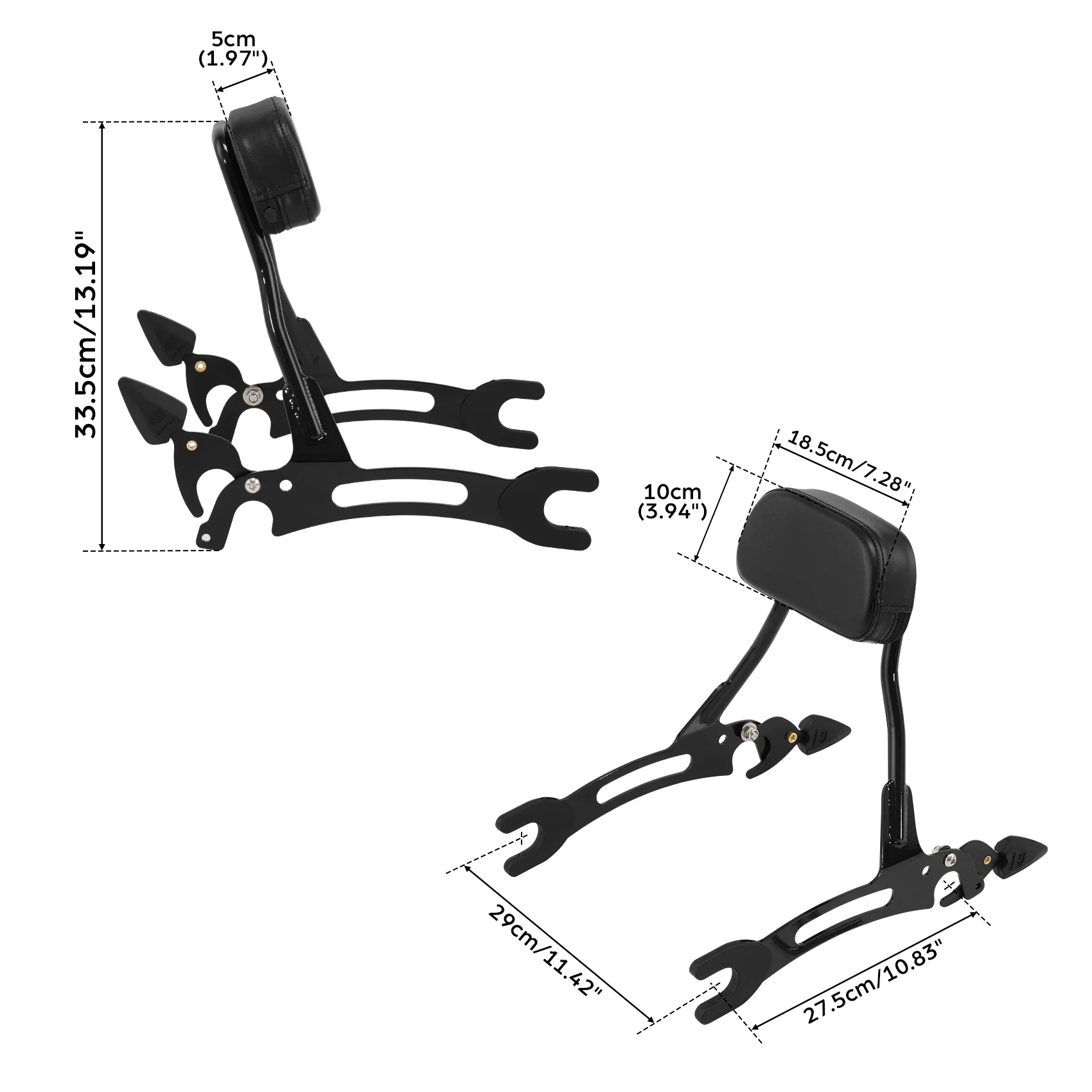 Sissy Bar Backrest Pad Fit For Indian Chieftain Roadmaster Dark Horse Chief Vintage Springfield Challenger Limited Motorcycle