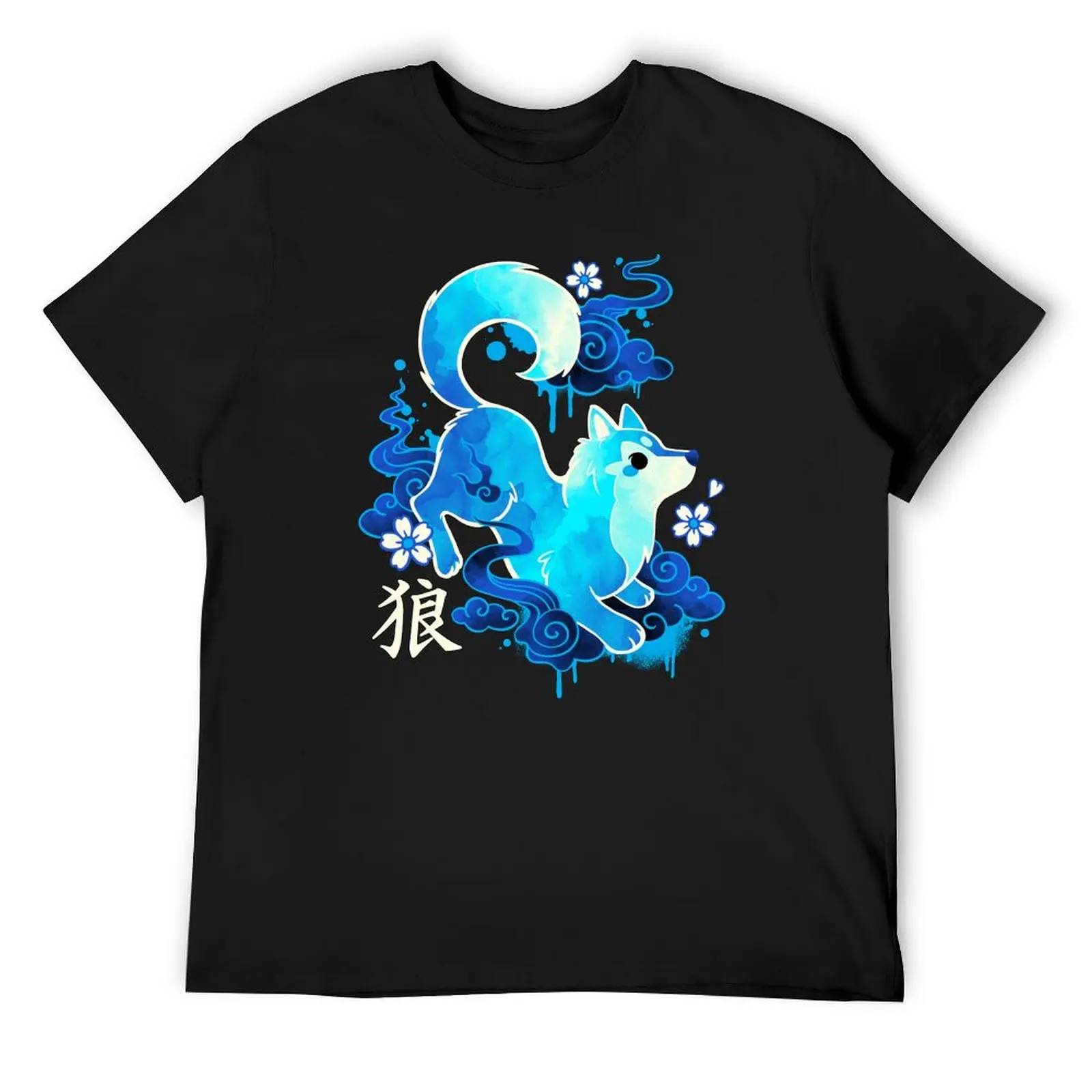 

Wolf spirit kawaii T-Shirt cute tops customs summer clothes mens clothing