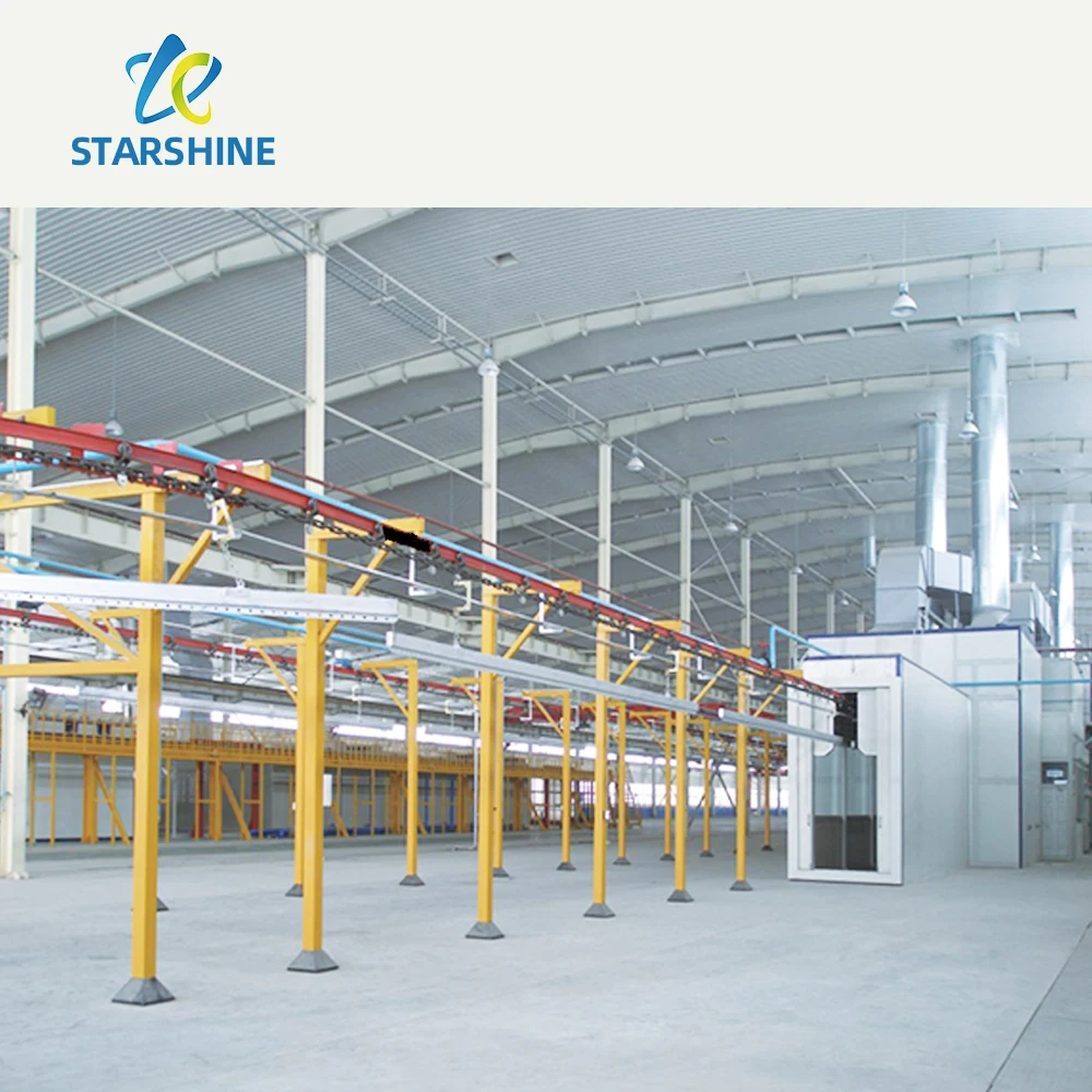 Macchina automatica per verniciatura a spruzzo ad asciugatura rapida per apparecchiature di produzione di strutture in acciaio per la lavorazione di parti