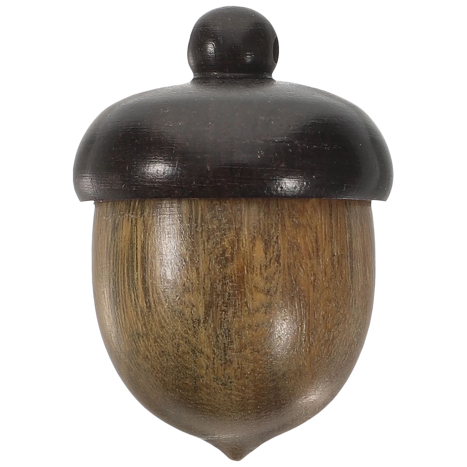 

Color-blocked Wooden Pendant Acorn DIY Jewelry Crafts Black Green Wood Storage Nut Accessories Multi-functional Diffuser