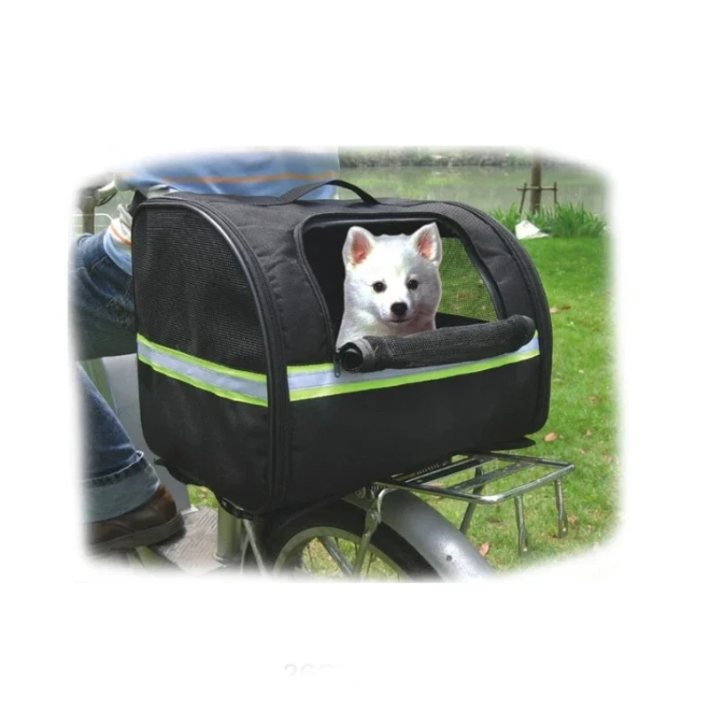 

Cloth Bicycle Pet Basket with Stand