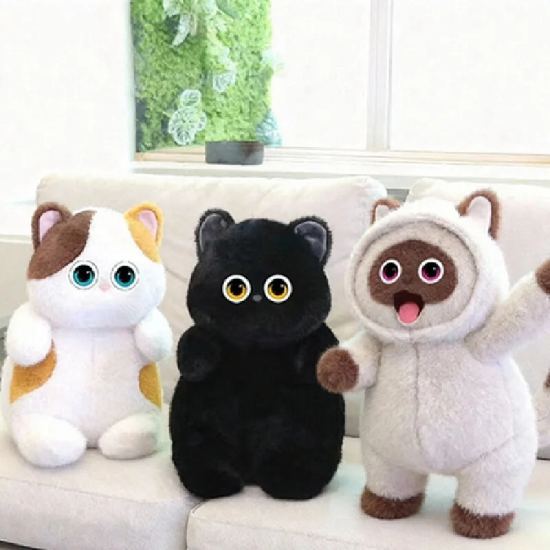 لعبة محشوة معلقة تفاعلية ذكية من AI Siamese Cat Companion Plushie هدية تقنية محمولة للتهدئة والترفيه #1