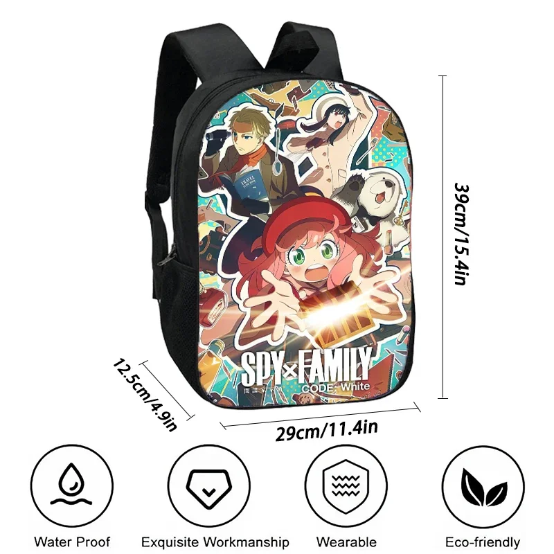 Spy Schoolbag Cartoon Anime Backpack Family Backpack,Light Weight Schoolbag Mochila Backpacks for Children's Bags for Girls