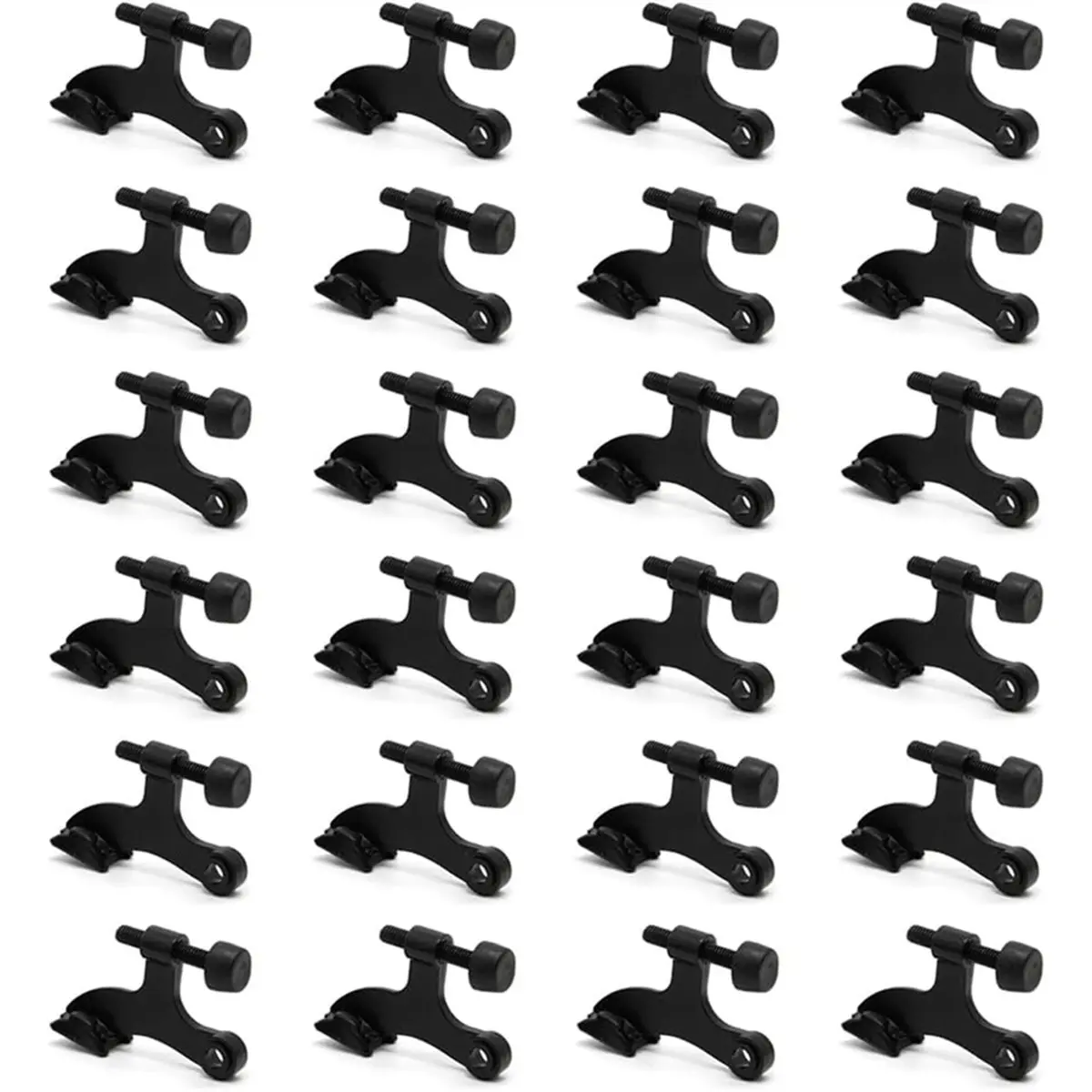 2026 Trend 1set /24pcs Thickened Zinc Alloy Hinge Door Top with Adjustable Door Stop,A Must-Have for Home Use, Compact and Small