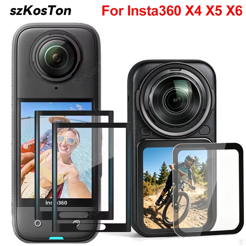 Displayschutzfolie für Insta360 X6 X5 X4, gebogene Kompositfolie für Insta 360 X6 X5 X4 Bildschirm, Ultra-HD-Folie, Kamera-Zubehör