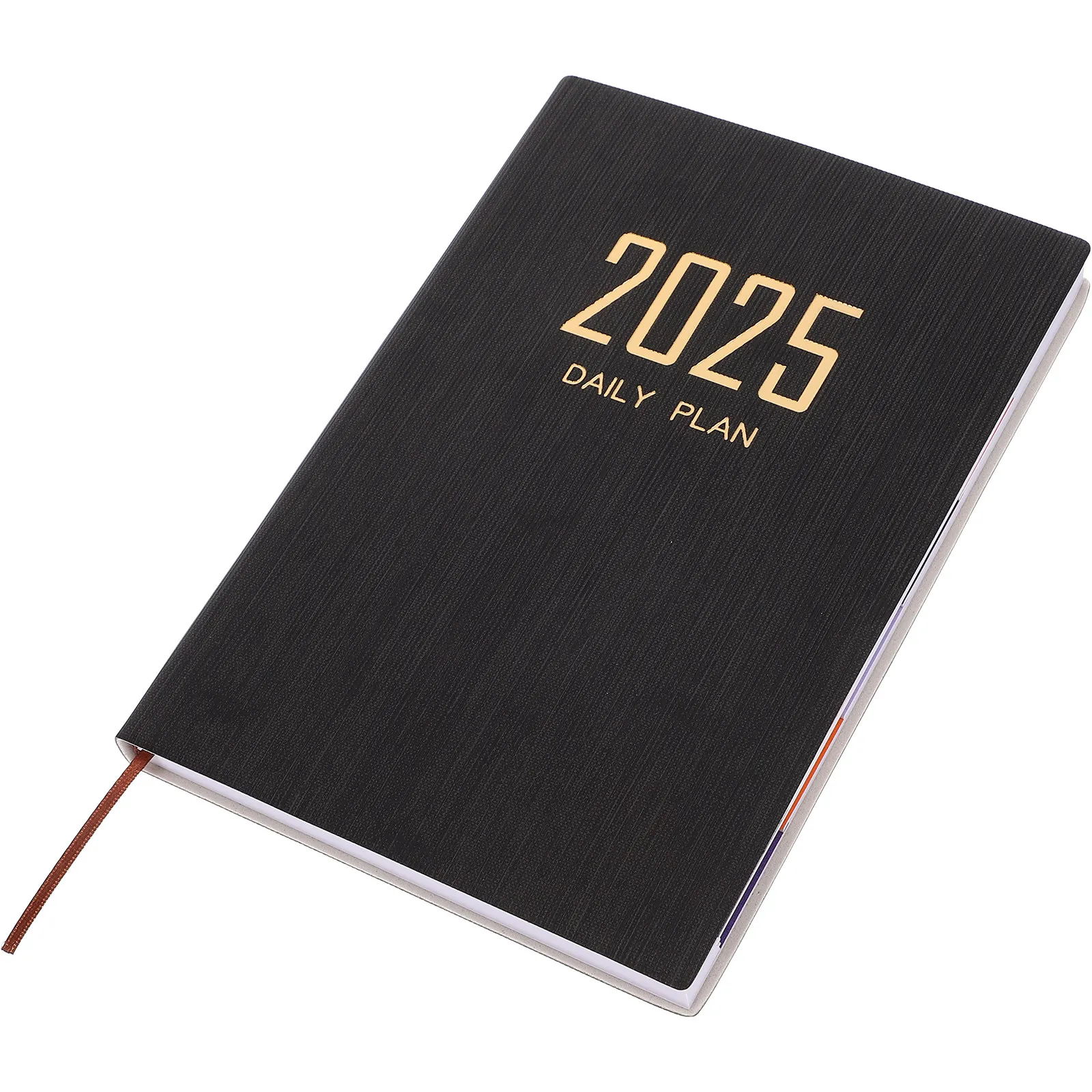 

Ежедневник-планировщик на 2025 год (ежедневный, еженедельный, ежемесячный) формата А5 с гладкой бумагой, без просачивания чернил, портативный, компактный, для студентов
