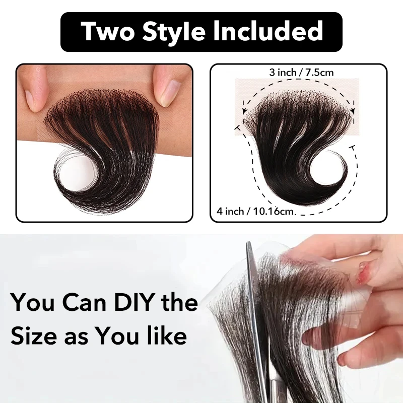 Koronkowe paski do włosów dla dzieci 4 sztuki ludzkie włosy włosy dla dzieci przednia krawędź szwajcarska koronkowa linia włosów paski do włosów dla dzieci dla kobiet ﻿