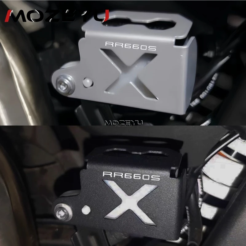 

For VOGE RR660 RR 660 S 660S RR660S 2023 2024 2025 2026 Motorcycle Aluminium Rear Brake Fluid Reservoir Cover Guard Protector