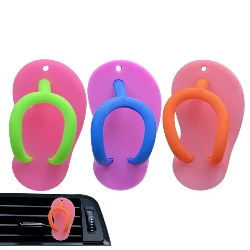 Car Perfume Fragrance Flip Flops Shape Car Air Freshener Diffuser Long-Lasting Fragrance Aromatherapy Car Interior Decor