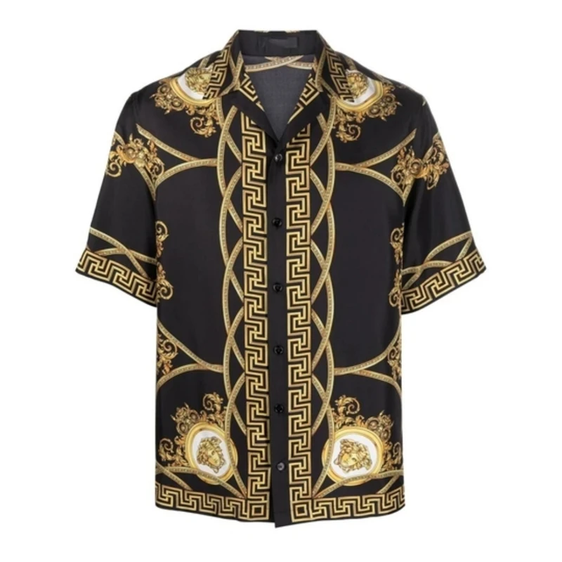 

Fashion Real Betis Shirts For Men Summer Trendy 3D Printed Middle East Arab Islam Shirt Casual Oversized Lapel Button Blouses