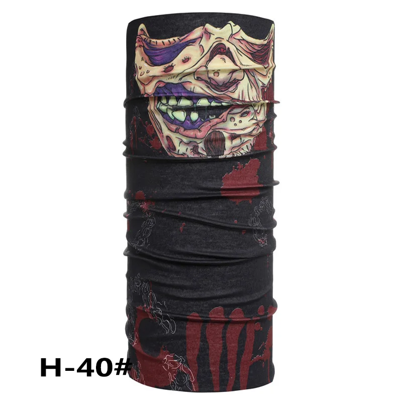 Skull Seamless Magic Bandana Buffs Camouflage Neck Paisley Headband Cycling Fishing Tube Face Men Women Scarf Clear Inventory