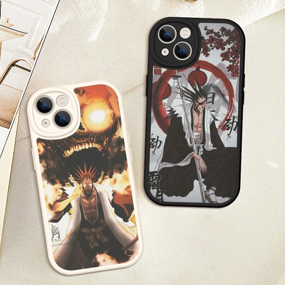 Kenpachi Zaraki аниме B-отбеливатель чехол для телефона твердая кожа для iPhone 14 13 12 Mini 11 14 Pro Max Xs X Xr 7 8 Plus чехлы